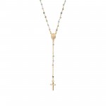 Colar Amen Rosary Gold Cristal Multicor