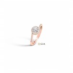 Anel N.41 Ouro Rosa 18K com Diamantes 0,65ct