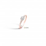 Anel Nº42 Ouro Rosa 18K com Diamantes 0,63ct