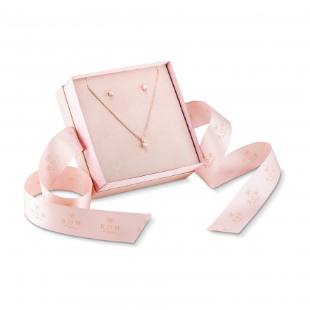 Pack Bow Happy Pearl Rose Gold