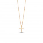 Colar Cross Ouro 18K Topzios