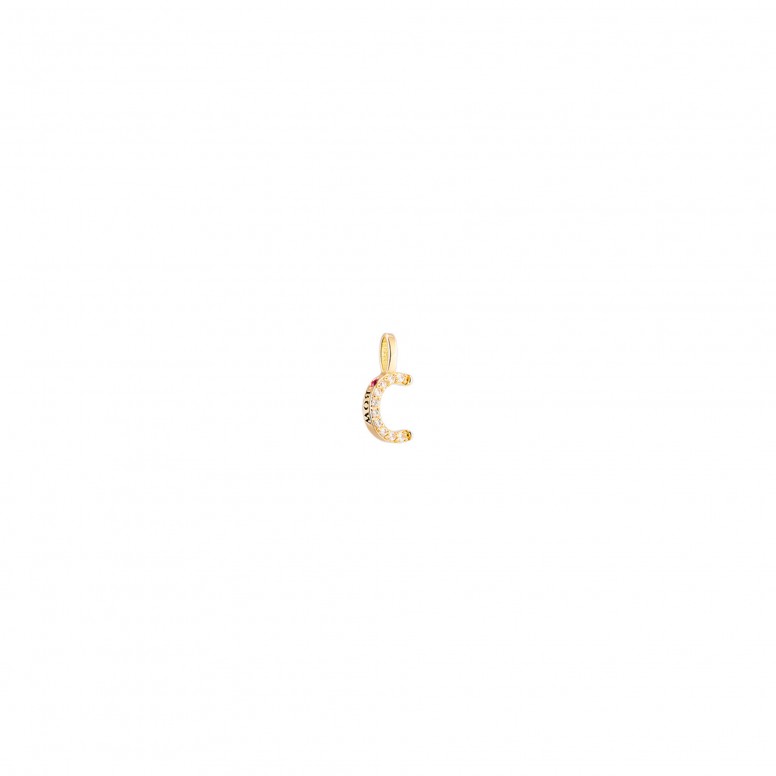 Pendente Ouro 18K - Letter C