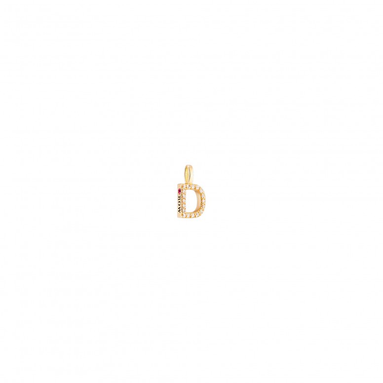 Pendente Ouro 18K - Letter D