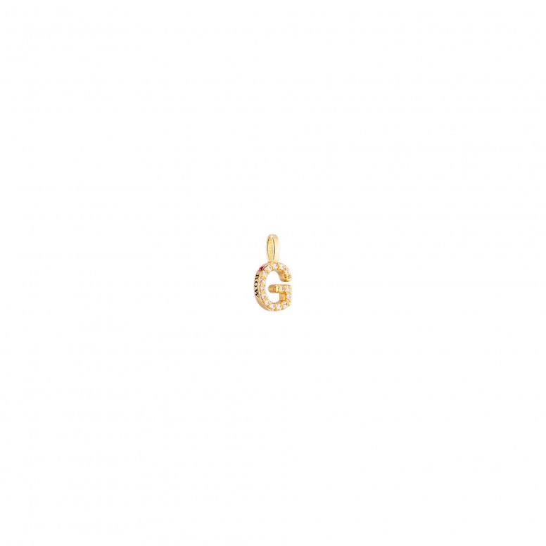 Pendente Ouro 18K - Letter G