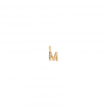 Pendente Ouro 18K - Letter M