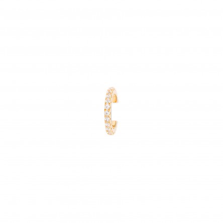 Brinco Unike Mia Rose Ear Cuff Shinny Gold