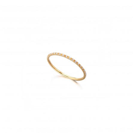 Anel Ouro 18K Diamante 0,04ct