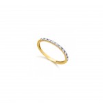 18K Gold Ring with Diamond 0,15ct