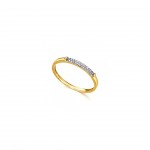 18K Gold Ring with Diamond 0,04ct