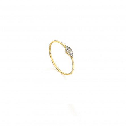 18K Gold Ring with Diamond 0,05ct
