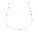 18K Gold Pearls Necklace