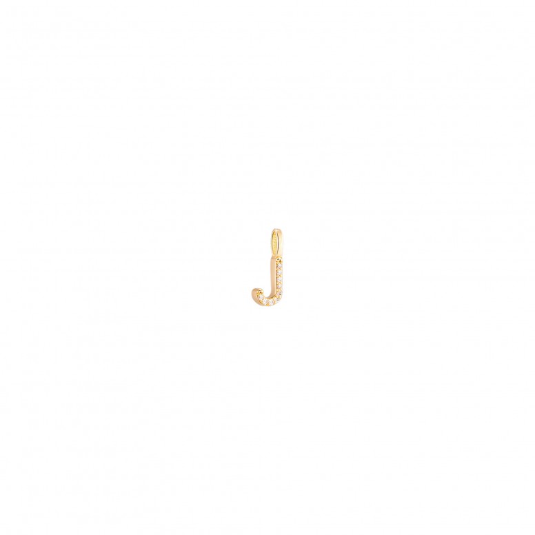 Pendente Ouro 18K - Letter J