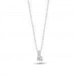 Collar Solitaire White I Oro 18K Diamantes 0,13ct