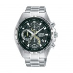 Man Sports Silver Watch