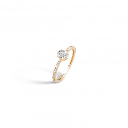 Anel Oval I Ouro 18K