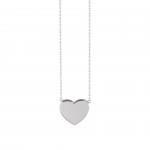 Collar Engraving Heart Silver