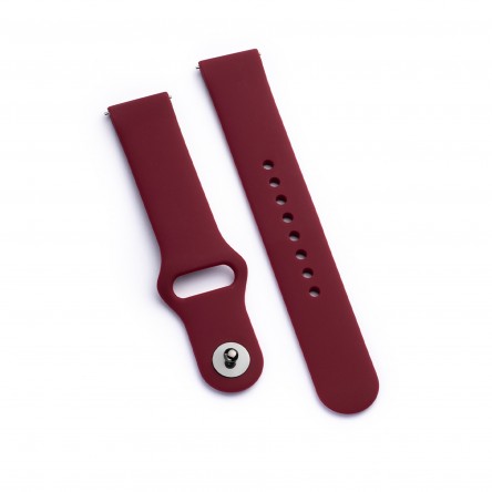 Bracelete Silicone Smartwatch Bordô