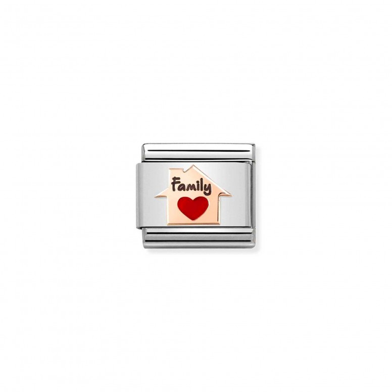 House Red Heart Charm