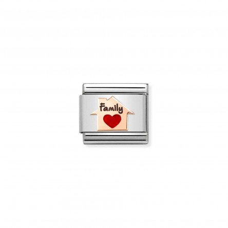 House Red Heart Charm