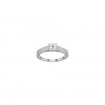 Anel Classy Heart Solitaire