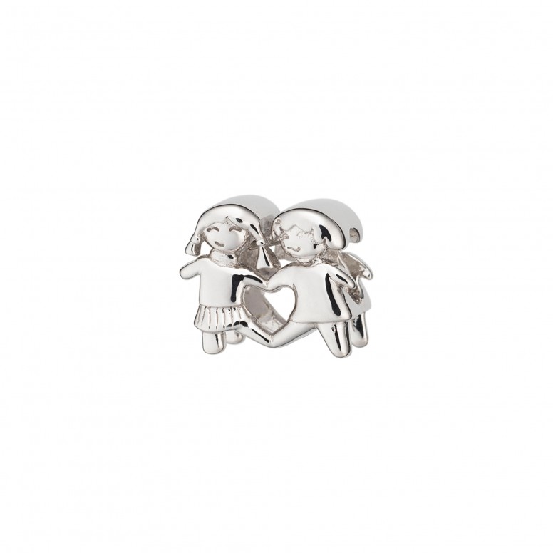 Boy & Girl Silver Bead