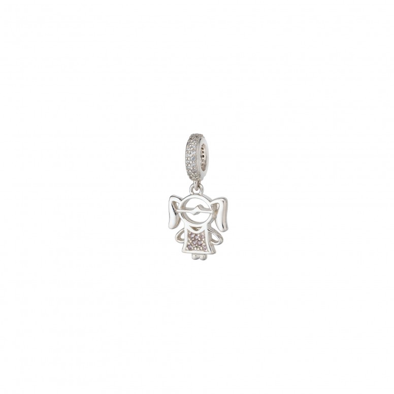 Girl Silver Pendant