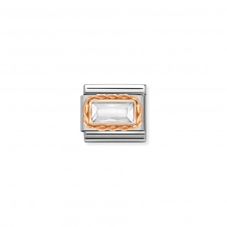Composable White Stone Charm