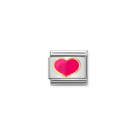 Composable Fushia Heart Charm