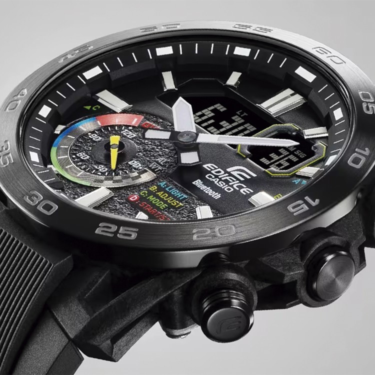 EDIFICE Relógio Bluetooth Preto - ECB-40MP-1AEF - BlueBird