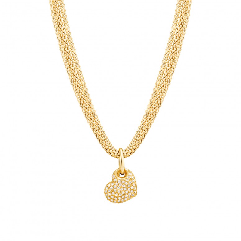 Colar Trionfo Gold Heart