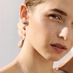 18K Gold Earrings Sapphire