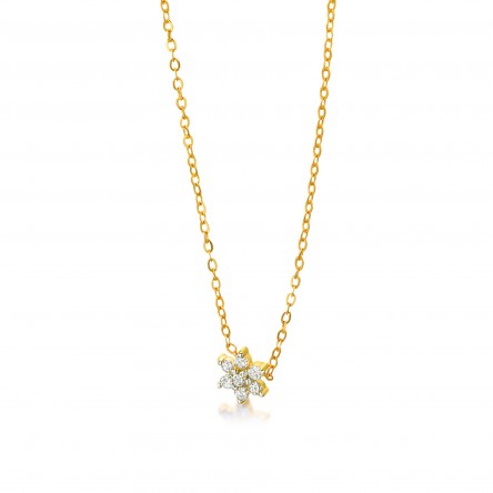 Little Flower Ouro 18K Diamond 0,042ct