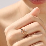 Anel Little Flower Ouro 18K Diamante 0,042ct