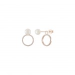 Love In Rose Circle Earrings