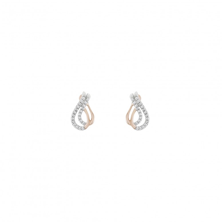 Love In Rose Infinity Earrings