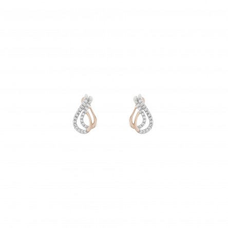 Love In Rose Infinity Earrings