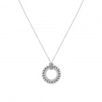 Silvery Circle Necklace