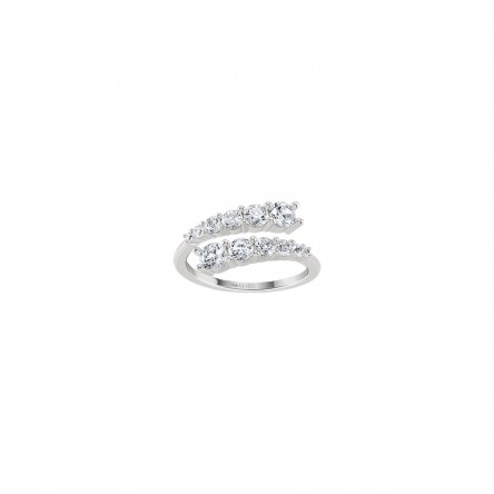 Anillo Party Glow Multiple Solitaire Open Silver
