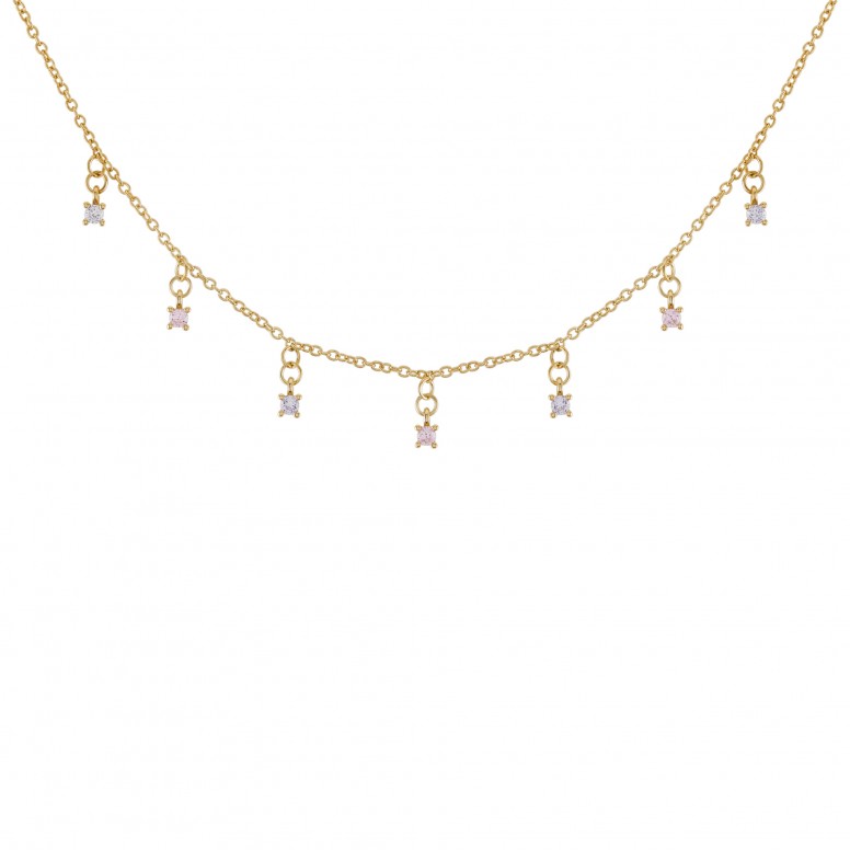 Collar Matchy Color Multiple Solitaire Gold