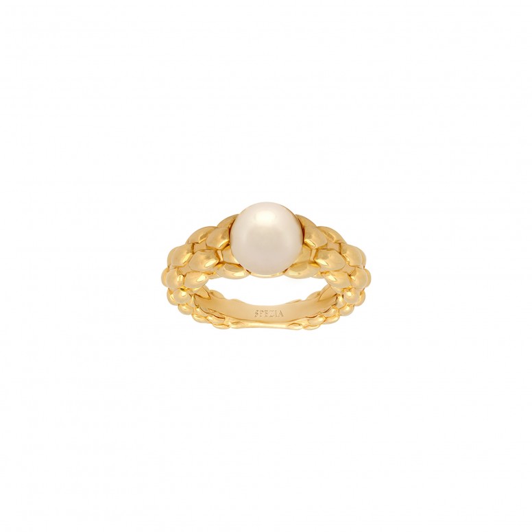 Anel Trionfo Pearl Gold