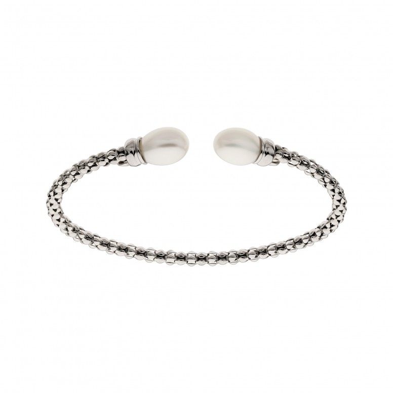 Pulseira Trionfo Pearls Flexible Silver