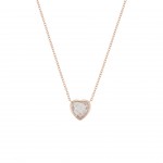 Collar Happy Me White Heart Rose Gold