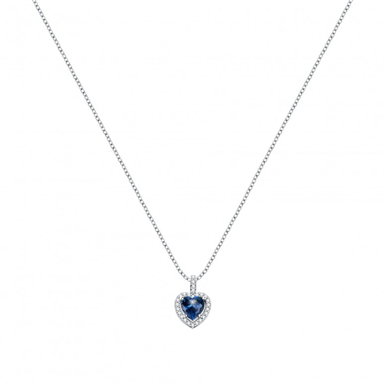 Tesori Heart Blue Necklace