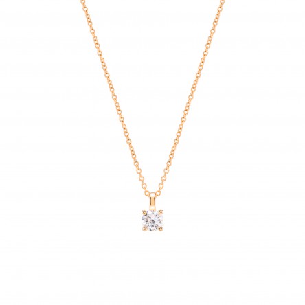 Collar Classy Solitaire Gold