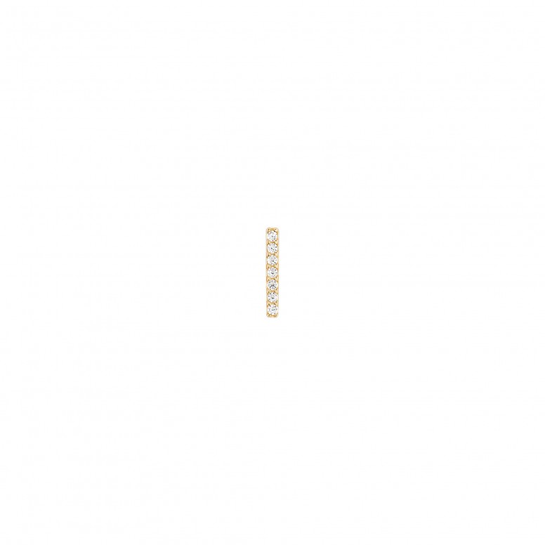 Mix & Match Line Gold Single Earring