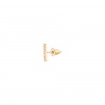 Mix & Match Line Gold Single Earring