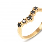 Contrast Gold Ring