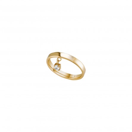 Contrast Gold Ring