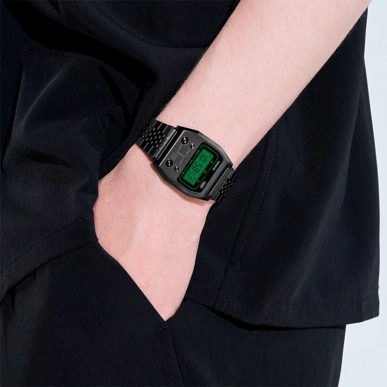 Rel�gio Vintage Edgy Preto