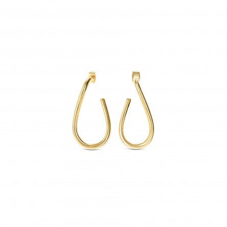 Infinity Long Gold Earrings